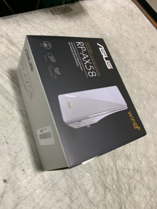 Photo 1 of ASUS RP-AX58 AX3000 Dual Band WiFi 6 (802.11ax) Range Extender, AiMesh Extender for seamless mesh WiFi; works with any WiFi router