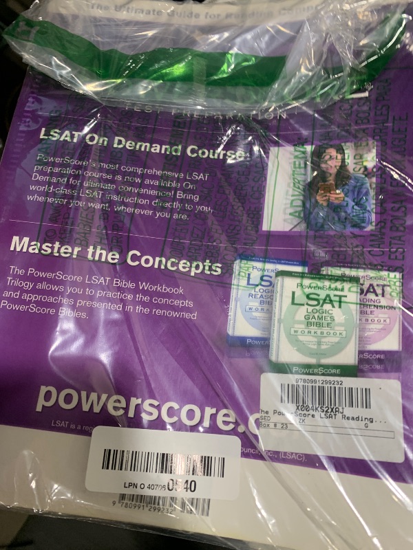 Photo 1 of The PowerScore LSAT Reading Comprehension Bible