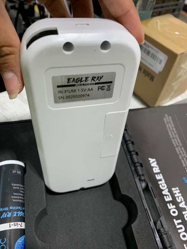 Photo 1 of Digital Water Testing Kit - Digital Hot Tub Water Tester for Pool - Digital Chlorine Tester for Pool by AquaDoc with Water Analyzer and Test Strips