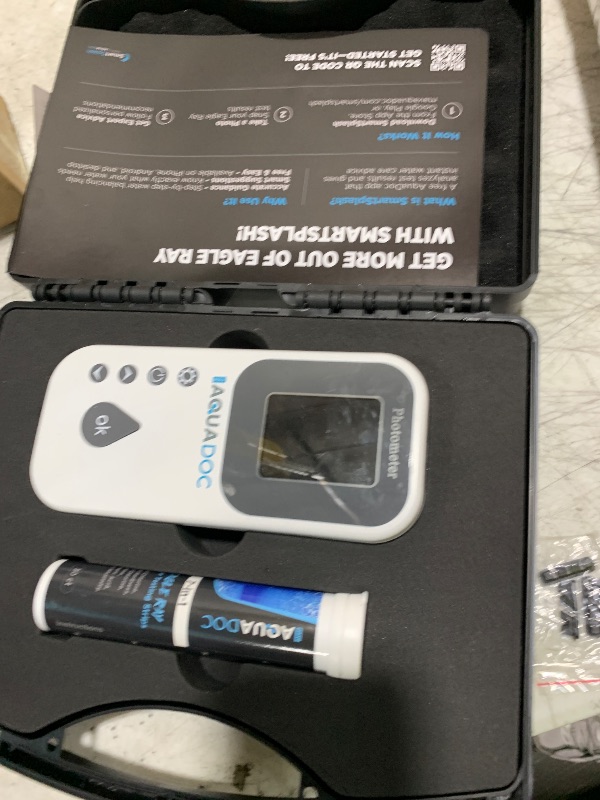 Photo 1 of Digital Water Testing Kit - Digital Hot Tub Water Tester for Pool - Digital Chlorine Tester for Pool by AquaDoc with Water Analyzer and Test Strips