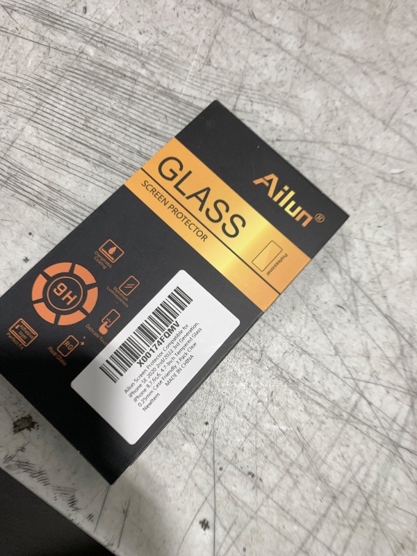Photo 1 of Ailun Screen Protector for iPhone SE 2020 2nd/2022 3rd Generation, 4.7-Inch Tempered Glass 0.25mm Case Friendly 3 Pack Clear