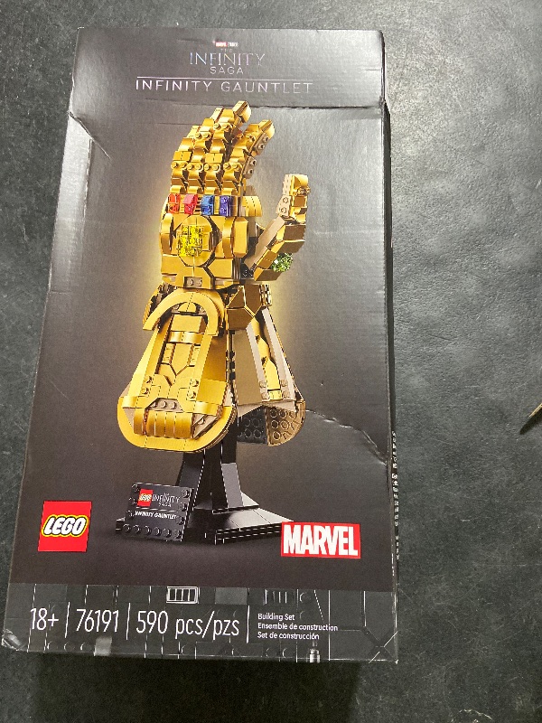 Photo 1 of LEGO Marvel Infinity Gauntlet Set 76191 Collectible Thanos Glove with Infinity Stones, Building Set, Avengers Gift Idea for Adults and Teens, Model Kits for Decoration and Display
