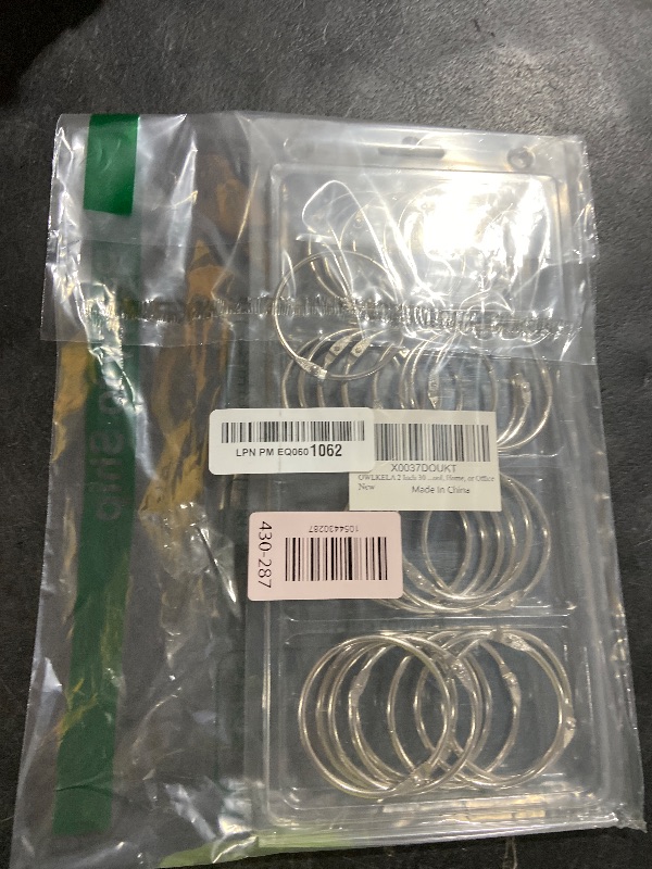 Photo 1 of OWLKELA 2 Inch 30 Pack Loose Leaf Binder Rings, Keychain Key Ring with Metal Nickel Plated for Index Cards, Ideal for School, Home, or Office