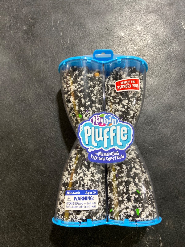 Photo 1 of Educational Insights Pluffle® Black & White 2-Pack - Sensory Bin Foam Set, No Mess Alternative to Sand Toys & Slime for Toddlers, Fun Sensory Table Filler for Home or Classroom, Gift for Kids Ages 3+