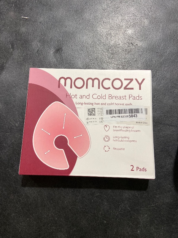 Photo 1 of Momcozy Larger Breast Therapy Packs, Hot and Cold Breast Pads with 2 Soft Covers, Breastfeeding Essentials?2 Pack?Pink