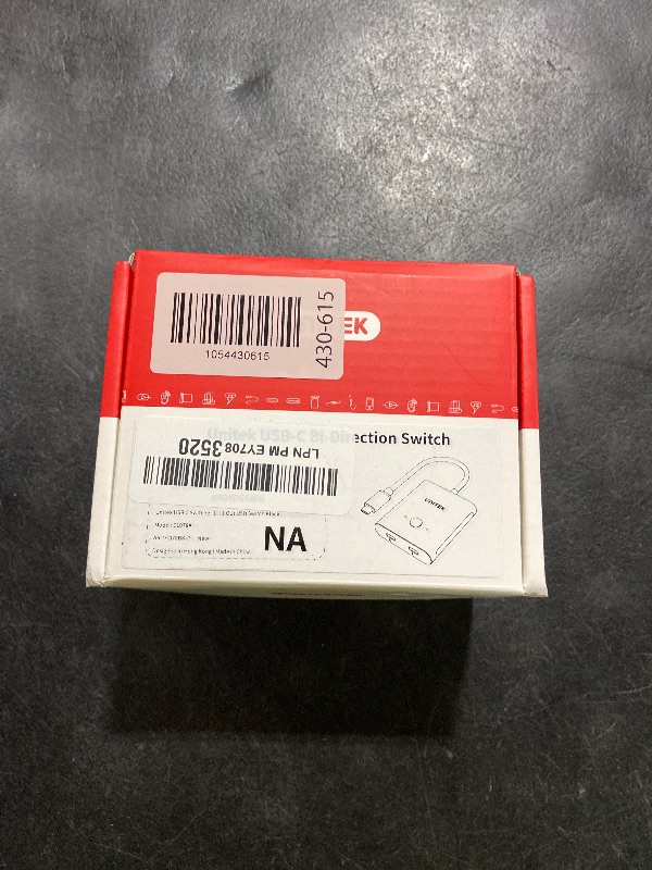 Photo 1 of Unitek Bi-Directional USB C Switcher 1 in 2 Out/2 in 1 Out Switch Selector 2 Computers Share 1 Devices Video Source Switch 8K@60Hz Video 10Gbps Data Transfer USB-C Power Adapter Included Black