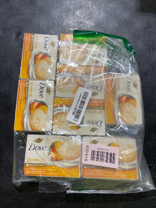 Photo 1 of Dove Beauty Bar Soap Glowing Mango & Almond Butters, 8 Bars for Radiant Skin, Illuminates Skin 3.75 oz