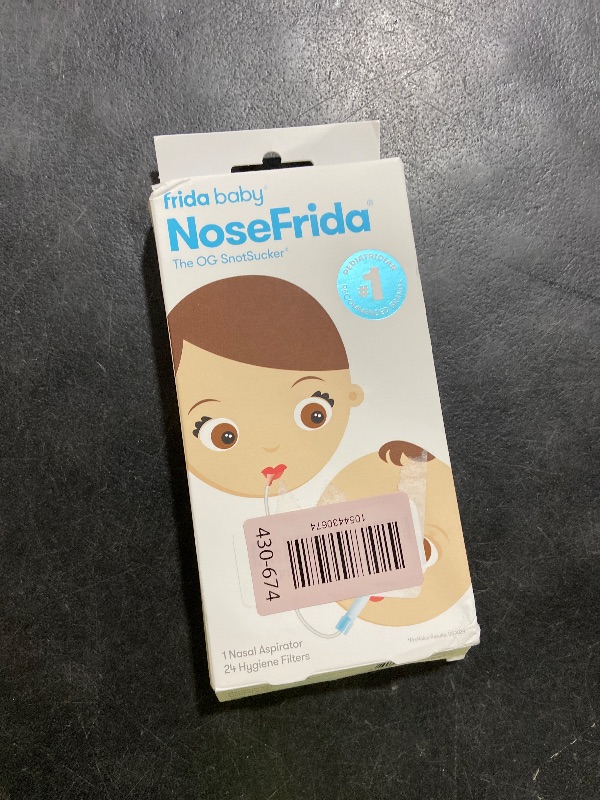 Photo 1 of Frida Baby NoseFrida SnotSucker for Baby, Nasal Aspirator for Baby, Nose Sucker Baby Nasal Aspirator for Baby, Congestion Relief with 24 Extra Hygiene Filters