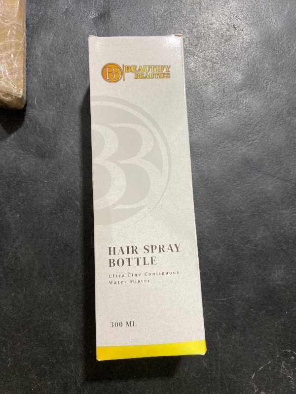 Photo 1 of BeautifyBeauties Spray Bottle For Hair – Continuous Mister Spray Bottle for Hairstyling, Cleaning, Plants, Pets, Barbers, Salons, Essential Oil Scents (10.1 Ounce)