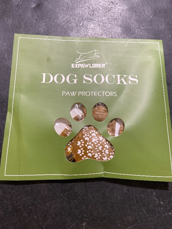 Photo 1 of EXPAWLORER Anti Slip Dog Socks to Prevent Licking Paws, Dog Shoes for Hot Pavement, Dog Booties for Small Medium Large Senior Dogs, Traction Control Boots & Paw Protectors for Hardwood Floors