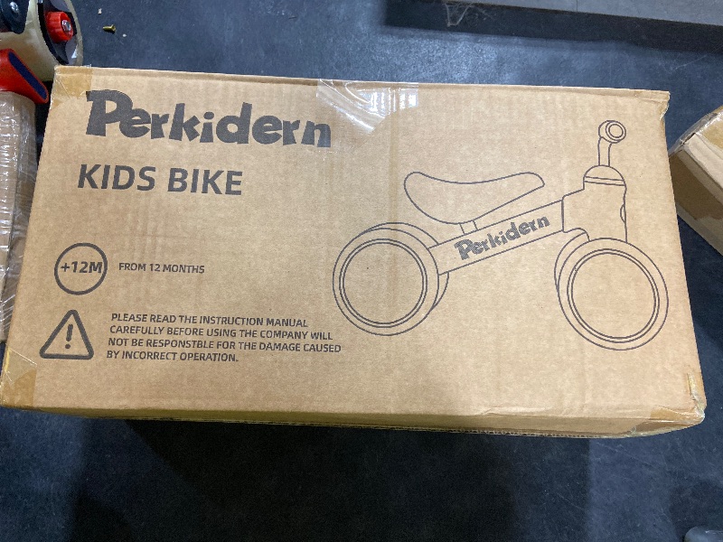 Photo 1 of PerKidern Baby Balance Bike for 1-3 Year Old Boys Girls, 12-36 Month Toddler Balance Bike, 4 Wheels Baby Bike Toddler First Birthday Gifts (Colorful Lighting)