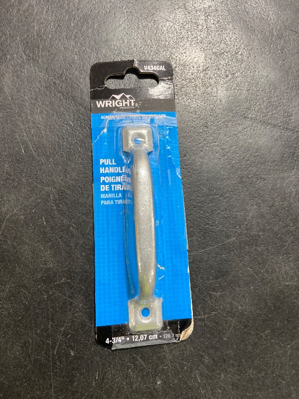 Photo 1 of Wright Products, 4 3/4 inch Pull Handle for Screen Doors, Cabinets, Drawers, DIY Home Projects, Galvanized