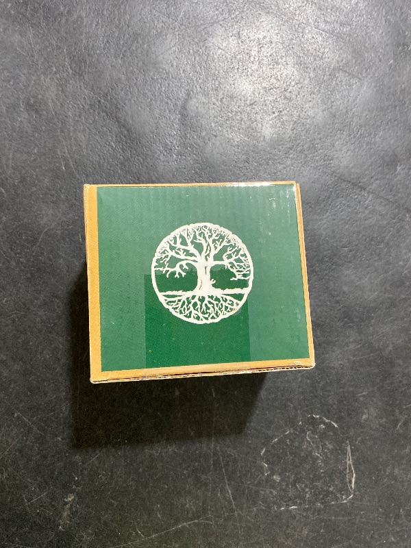 Photo 1 of Green Jade Gemstone Tree of Life - Geode Agate Slice Base, Crystal Tree for Positive Energy, Feng Shui Decor - Chakra Tree, Good Luck Money Bonsai, Healing Stones, Gem Tree, Spiritual Mystical Gift