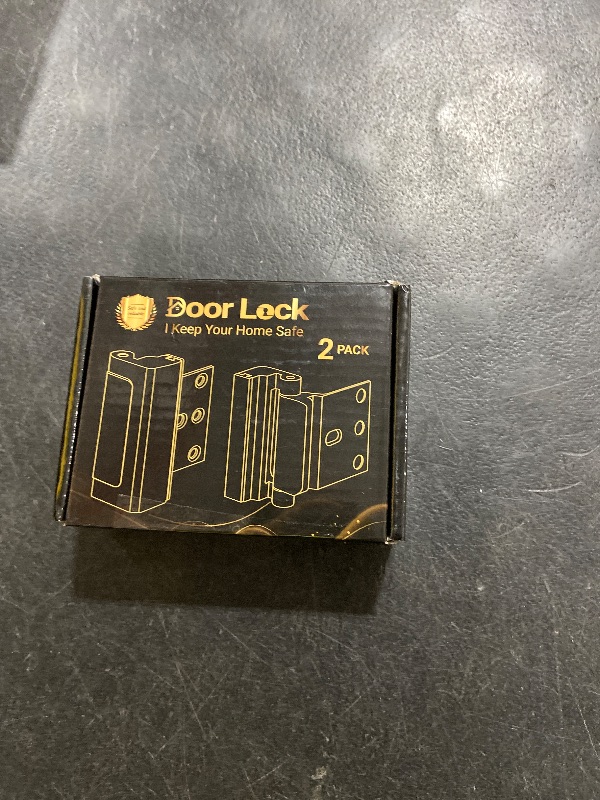 Photo 1 of Door Lock for Front Door Kids Safety - Home Security Door Reinforcement Locks Child Proof for Doors Latches for Top of Inside Childproof Flip for Night Bedrooms Apartment Add Extra Lock