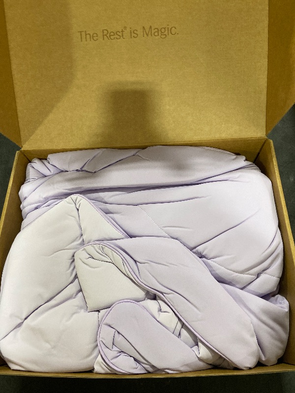 Photo 1 of REST® Evercool® Cooling Comforter, Full/Queen, Blanket for Hot Sleepers, All Season Bedding to Keep Cool for Night Sweats, Breathable Lightweight Blanket, 90"x90" Inches, Lavender Breeze