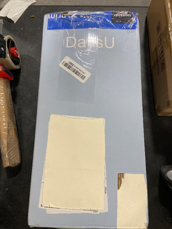 Photo 1 of DaysU Dog Bed for Extra Large Dogs, Orthopedic Dog Beds with Removable Washable Cover, XL Egg Crate Foam Pet Bed Mat, Grey, Suitable for Dogs Up to 100 Ibs, 44x32x3in