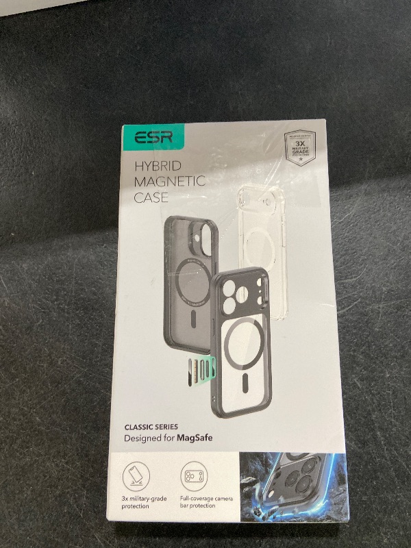 Photo 1 of ESR for iPhone 17 Pro Max Case, Camera Control, Compatible with MagSafe, Shockproof Military-Grade Protection, Magnetic Phone Case for iPhone 17 Pro Max, Classic Hybrid Case, Clear