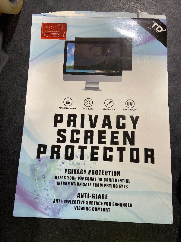 Photo 1 of 20 Inch Privacy Screen for Computer Monitor Eye Protection Anti Glare Blue Light Monitor Privacy Shield Screen 20 Inch 16:9 Aspect Ratio [2 Pack]
