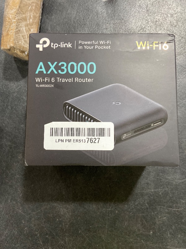 Photo 1 of TP-Link Dual-Band Wi-Fi 6 AX3000 Travel Router TL-WR3002X | Multi-Gig Portable | OpenVPN, WireGuard | Easy Public WiFi Sharing | Hotel/Cruise/Travel Approved | Phone WiFi Tether | USB 3.0 | Multi-Mode