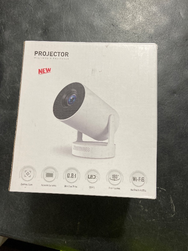 Photo 1 of ?Electric Focus?Projector 4K Support, Mini Projector with Wifi6 and Bluetooth, HY300pro Upgrade Enhanced Version Smart Proyector, 5w Speaker, Electric Focus, Auto Keystone Correction 35"-130" Screen