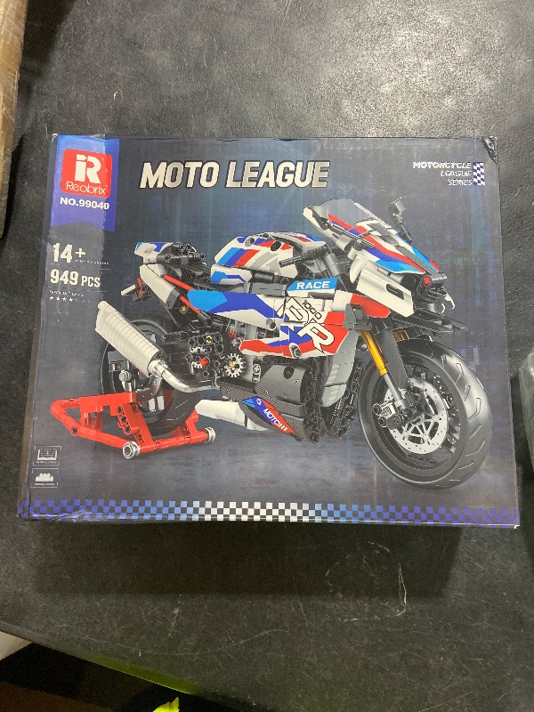 Photo 1 of Reobrix Motorcycle 1000 RR Technic Building Set for Adults, 1:8 Scale Model Kit, 949 PCS Collectible Motorcycle Display Model with Stand, Motorbike Gift Idea for Boys and Kids 14+
