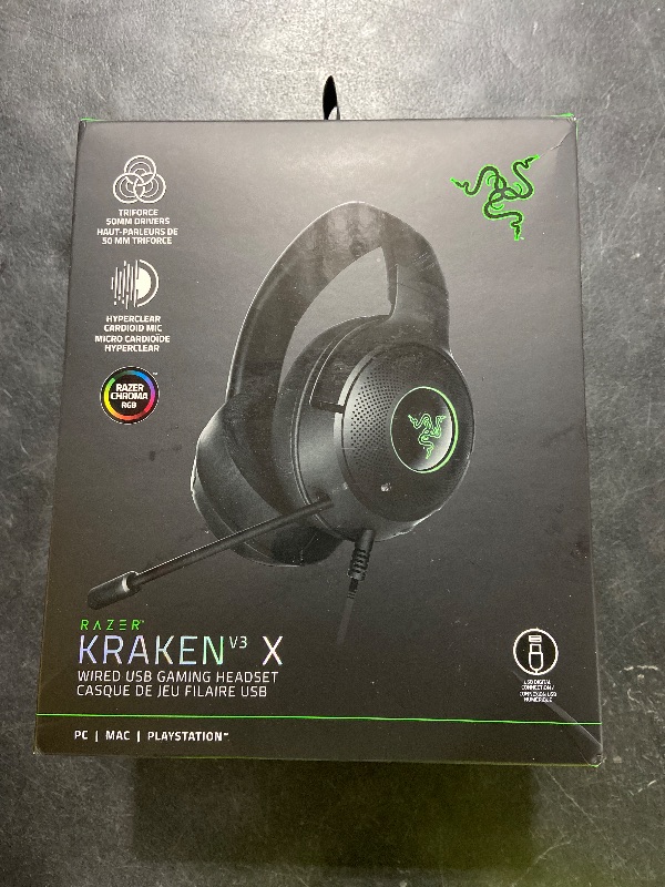 Photo 1 of Razer Kraken V3 X Headset Black RZ0403750300