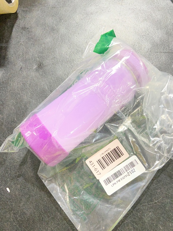 Photo 1 of Takeya Actives Kids Water Bottle with Straw Lid - Stainless-Steel Double Wall Insulation - BPA-Free Bottle Lid with Carry Handle - Reusable Bottle with Straw Lid - 16 oz, Lilac/Ultra Violet