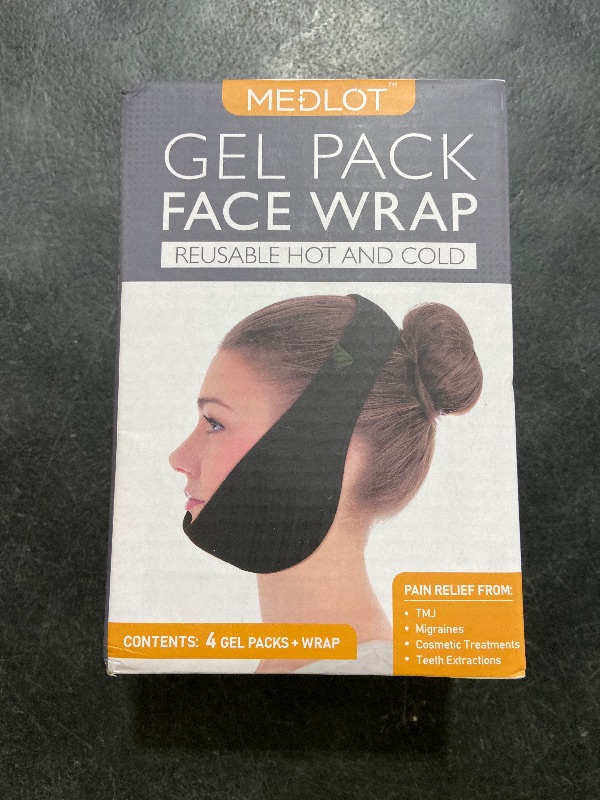 Photo 1 of LotFancy Wisdom Teeth Ice Pack Head Wrap, Face Ice Pack for TMJ Jaw Toothache Pain Relief, with 4 Reusable Hot Cold Therapy Gel Packs, for Chin, Oral and Facial Surgery, for Kids, Teens, Petite Adults