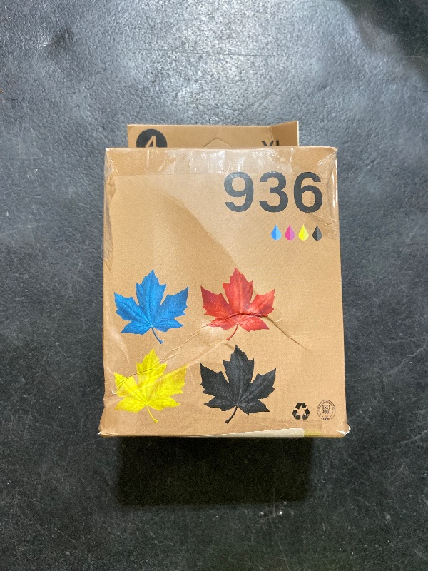 Photo 1 of AMAZINK Compatible Replacement Ink Cartridge for 936XL Ink. Works with 9110b 9122e 9125e 9135e 9128e 9130b Printers. 4 Pack 936