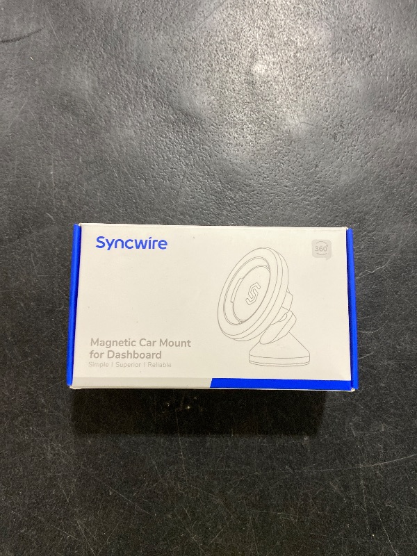 Photo 1 of SYNCWIRE for MagSafe Car Mount - 360 Rotation Magnetic Phone Holder for Car Dashboard, Strong Magnets Car Phone Holder Mount Compatible iPhone 16 Pro Max 15 14 13 12,Samsung - MagSafe Car Accessories