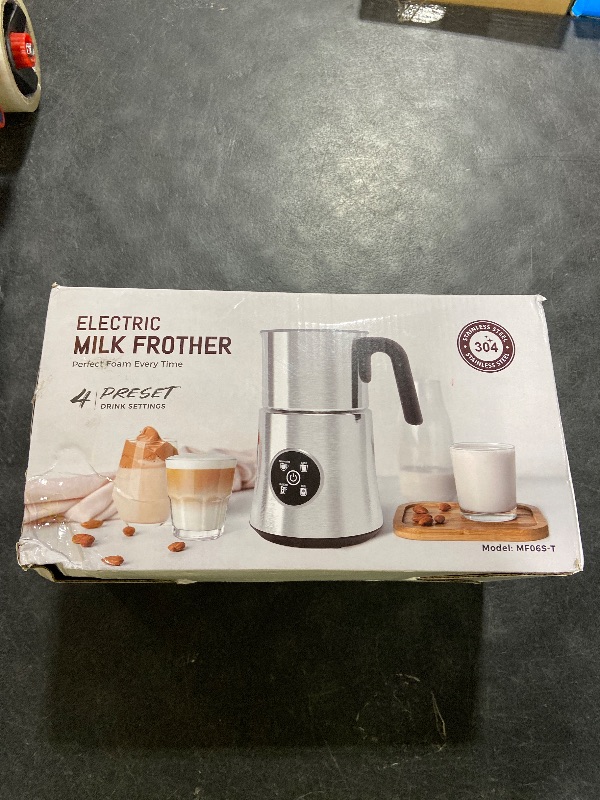 Photo 1 of Milk Frother and Steamer, Large Capacity Detachable Electric Milk Frother, Automatic Warm and Cold Foam Maker, Hot Chocolate Maker, BPA Free