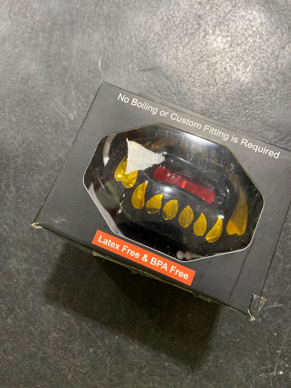 Photo 1 of Flag Football Mouth Guard with 3D LipFit Design for Kids - Youth Tackle Football Mouthguard (No Boil) Cool Instant Fit Lip Guard Mouthpiece for Braces (Detachable Helmet Strap Included)