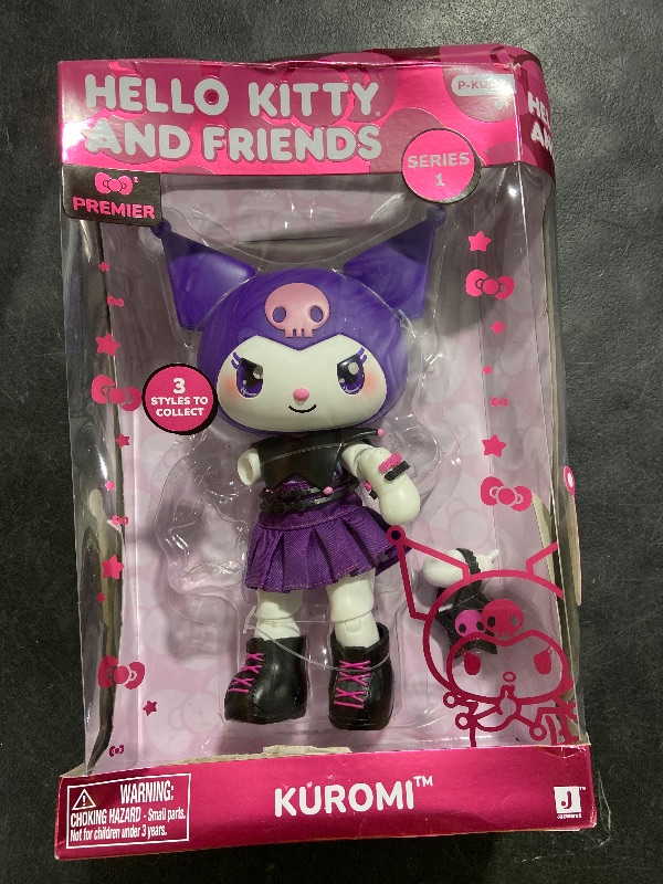 Photo 1 of Hello Kitty® and Friends Premier 8-Inch Articulated Figure - Classic Kuromi™ Series 1 Poseable Doll - Officially Licensed Sanrio Product - Ages 6+