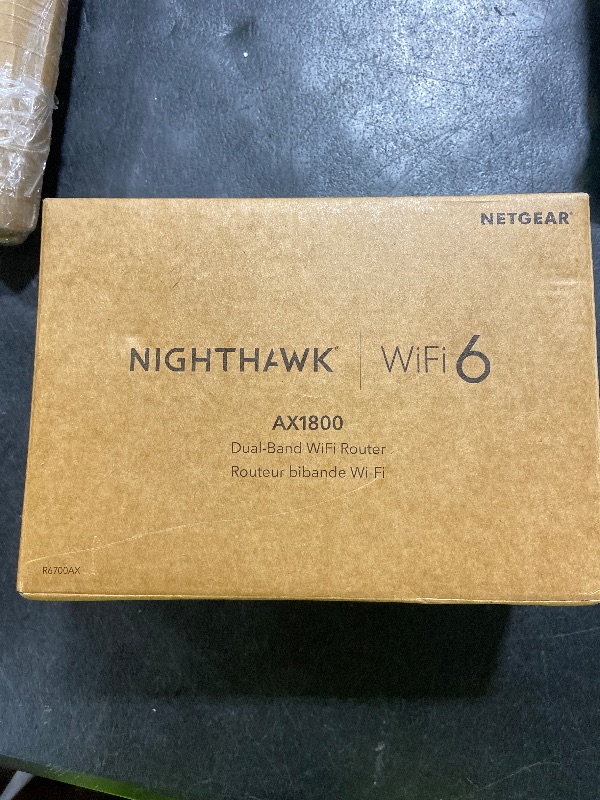 Photo 1 of NETGEAR 4-Stream WiFi 6 Router (R6700AX) – Security Features, AX1800 Wireless Speed (Up to 1.8 Gbps), Covers up to 1,500 sq. ft., 20 Devices – Free Expert Help