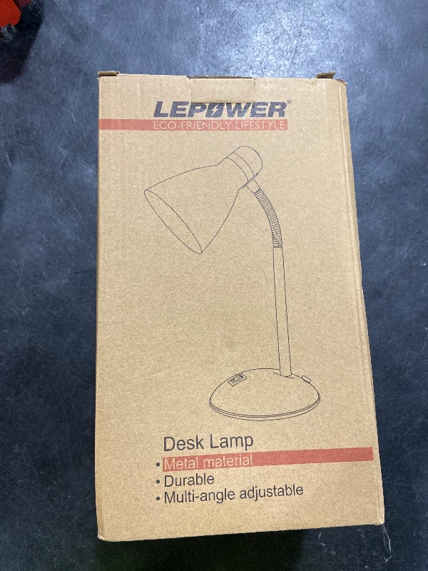 Photo 1 of LEPOWER Metal Desk Lamp, Eye-Caring Table Lamp, Study Lamps with Flexible Goose Neck for Bedroom, Home Office (Matte Black)