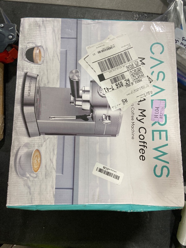 Photo 1 of CASABREWS CM5418 Espresso Machine 20 Bar, Compact Espresso Maker with Steam Milk Frother, Stainless Steel Coffee Machine with 34oz Removable Water Tank for Cappuccino, Latte, Silver