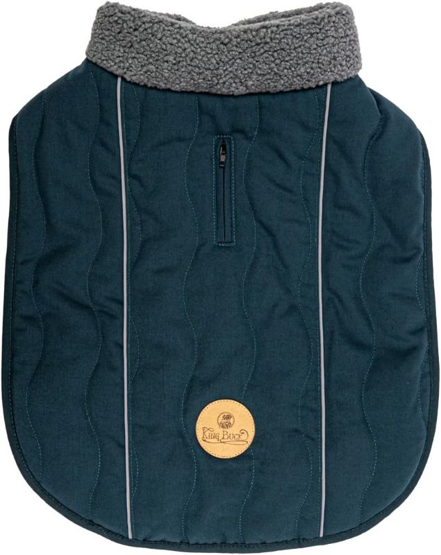 Photo 1 of King Buck Quilted Dog Jacket, forest green M/L, KB-QJKT-DT-M/L-1