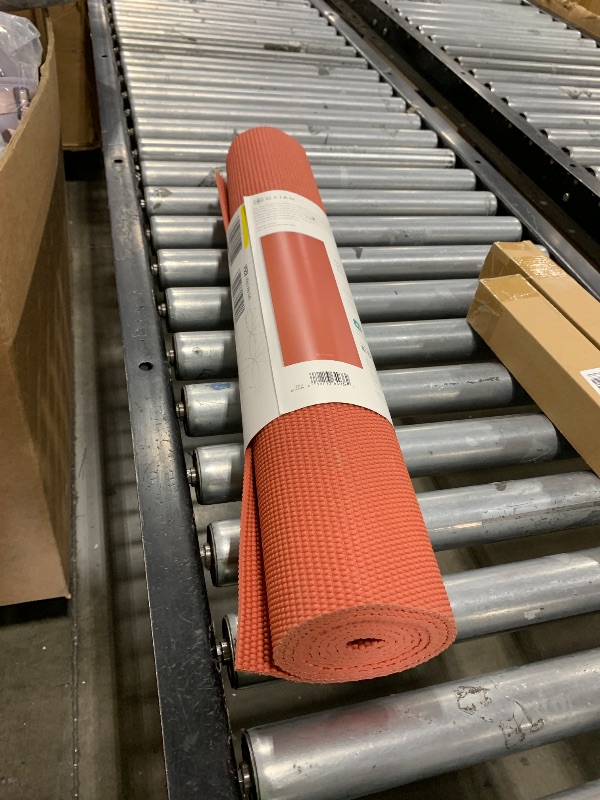 Photo 1 of Gaiam Yoga Mat Premium Solid Color Non Slip Exercise & Fitness Mat for All Types of Yoga, Pilates & Floor Workouts, Sunburnt, 5mm
