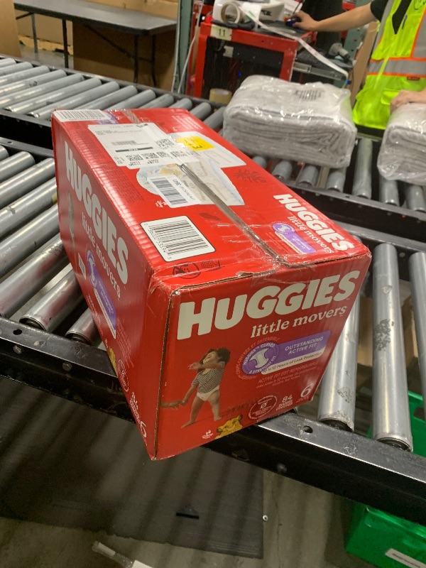 Photo 1 of Huggies Little Movers Baby Diapers, Size 6 (35+ lbs), 84 Ct