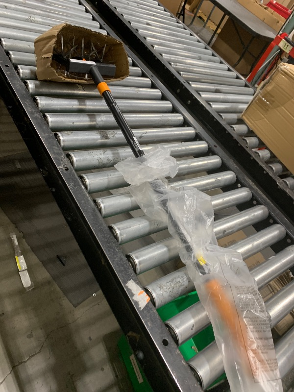 Photo 1 of Fiskars Tiller Cultivator for Garden and Lawn, Extendable (40"- 60") Gardening Hand Tool, Telescoping Rotary Hand Cultivator Tool for Soil or Reseeding Grass