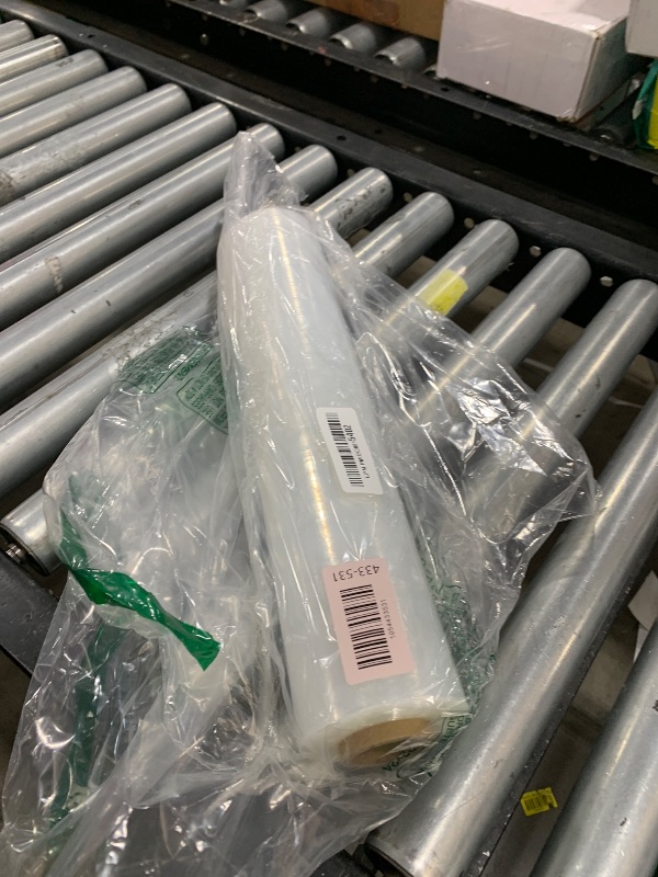 Photo 1 of Cosy Family Plastic Wrap Stretch Film Roll - 1000ft 60 Gauge Industrial Strength 15 inch Wide Clear Plastic Wrap Roll with Handles for Pallet Wrapping Shipping Moving - Clear, Pack of 1