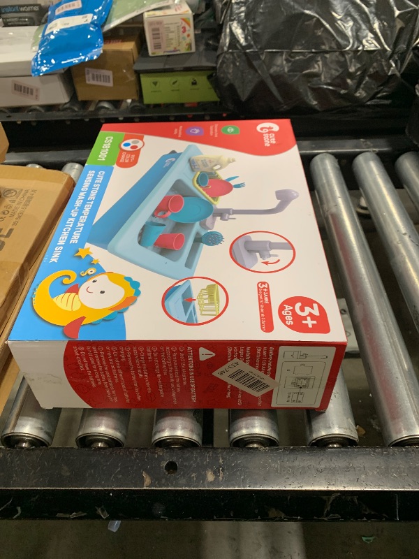Photo 1 of CUTE STONE Color Changing Kitchen Sink Toys, Children Electric Dishwasher Playing Toy with Running Water, Upgraded Faucet, Automatic Water Cycle System Play House Pretend Role Play Toys for Boys Girls