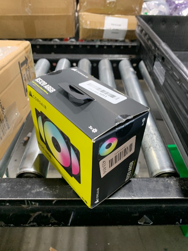 Photo 1 of CORSAIR RS120 ARGB 120mm PWM Fans – Daisy-Chain Connection – Low-Noise – Magnetic Dome Bearing – Triple Pack – Black