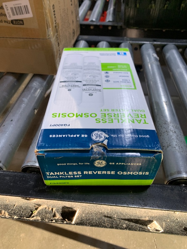 Photo 1 of GE Profile Reverse Osmosis Under Sink Pre & Post Replacement Filters, Fits PXRQ400T Filtration System, Reduces Lead, Chlorine & More, Replace Every 6 Months, FQ400PT
