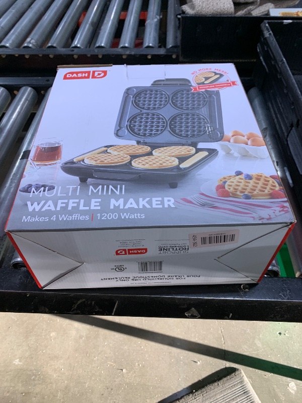 Photo 1 of DASH Multi Mini Waffle Maker - Four 4” Waffle Molds, Nonstick Waffle Iron with Quick Heat-Up, Nonstick Surface - Perfect Mini Waffle Maker for Kids and Families, Just Add Batter