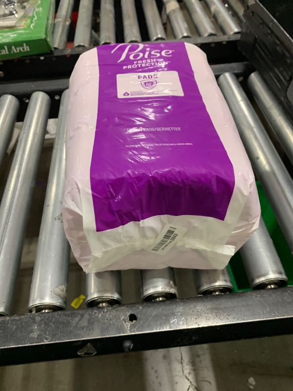 Photo 1 of Poise Incontinence & Postpartum Pads for Bladder Leaks, 4 Drop Moderate Absorbency, Long Length, 108 Count, Packaging May Vary