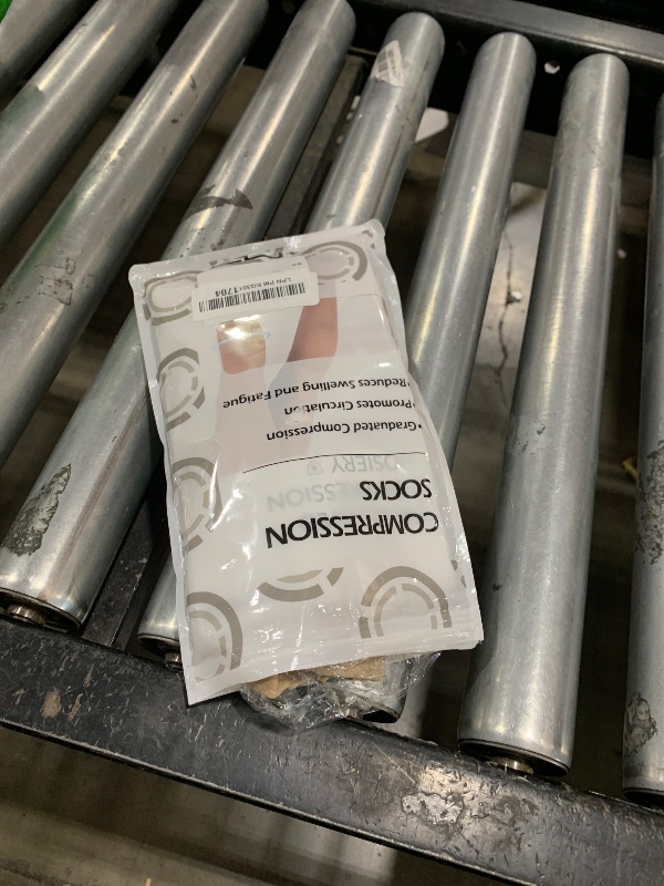 Photo 1 of +MD 2 Pairs Compression Socks for Women & Men Medical Grade 20-30 mmHg, Open-Toe knee High Stocking, Support for edema, Varicose Veins, Nude, Medium