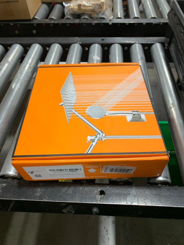 Photo 1 of 10 inch Rainfall Shower Head Combo Stainless Steel, THE FIRST WATERFALL mode, 10 Inch Rain Shower Head with Handheld 6 Spray Modes High Pressure, Overhead Shower Adjustable Extension Arm,Chrome