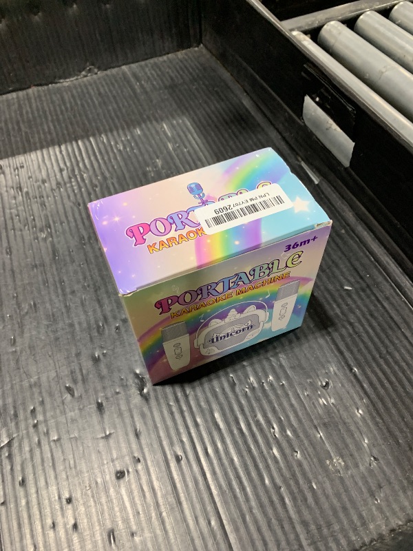 Photo 1 of Mini Karaoke Machine for Kids Girls: Unicorn Portable Bluetooth Speakers with 2 Wireless Mic Toys for Girls Age 4-6 7 8 9 Years Old Girl Gifts Birthday Gifts for 5 6 7 8 9 10 11 Years Teens Purple