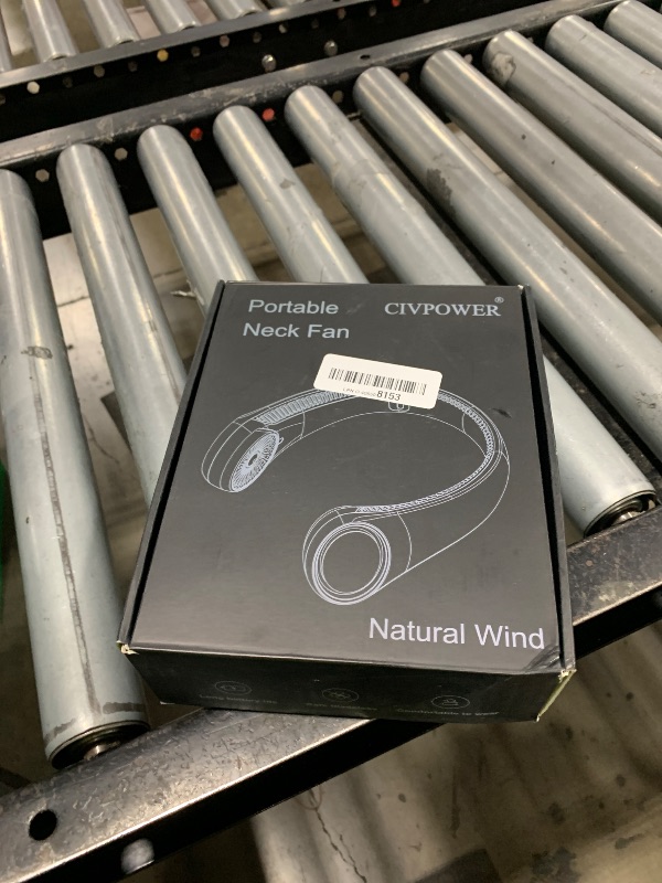 Photo 1 of CIVPOWER Neck Fan: Portable Personal Neck Cooling Rechargeable Bladeless Fan - Hands Free 3 Speed 4000 mAh Battery USB Operated Wearable Headphone Design - for Men Women Outdoor Indoor (White)